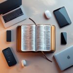 Bible and gadgets
