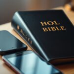 Bible and gadgets