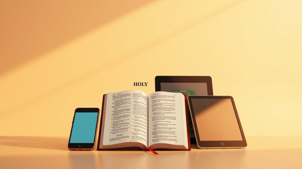Bible and Tablet